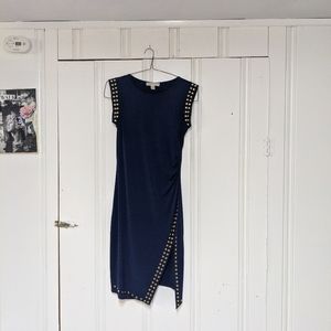 NAVY + GOLD MK DRESS